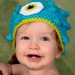 Crochet Monster Hat Newborn To Toddler Sizing..