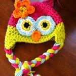 Crochet Owl Hat Newborn To Toddler Sizing..