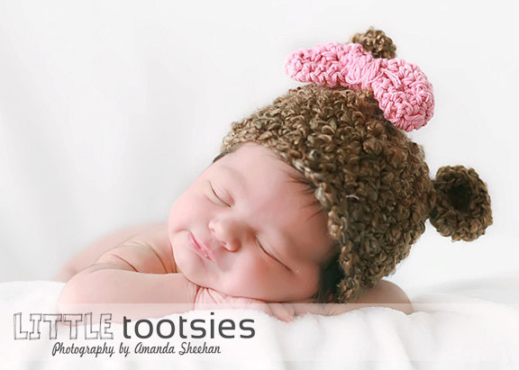Beary Cute Bear Hat Sizes Newborn To Toddler Photography Prop